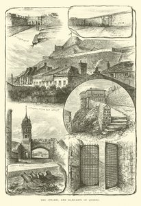 The Citadel and Ramparts of Quebec by English School