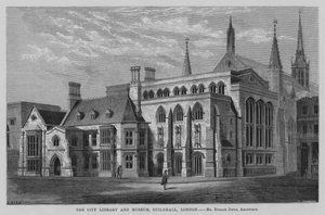 The City Library and Museum, Guildhall, London by English School