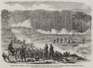 The Civil War in America, Advance of the Skirmishers of the Bucktail Rifles on the Confederate Position at Drainsville, Virginia