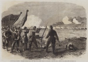 The Civil War in America, Engagement between the 71st New York and an Alabama Regiment at the Battle of Bull Run by English School