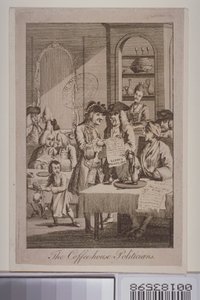The Coffee-House Politicians, 1772 by English School
