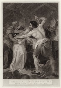 The Collector of the Poll-Tax Murdered by Wat Tyler by English School