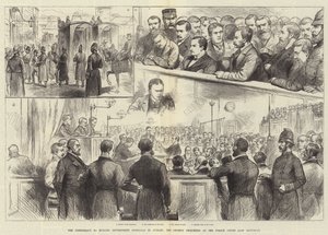 The Conspiracy to Murder Government Officials in Dublin, the Twenty Prisoners at the Police Court Last Saturday by English School
