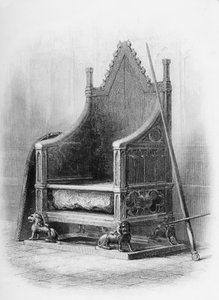 The Coronation Chair at Westminster Abbey