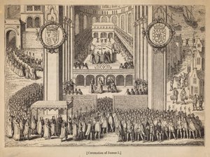 The Coronation of King James I by English School