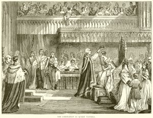 The Coronation of Queen Victoria by English School