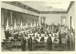The Court of Cassation at the Palais Royal, May 1871 by English School