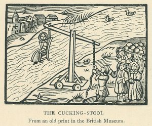 The Cucking-Stool by English School