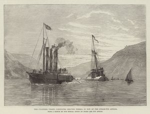 The Cylinder Vessel Cleopatra Leaving Ferrol in Tow of the Steam-Tug Anglia by English School