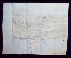 The Death Warrant of Thomas Howard, 4th Duke of Norfolk, signed by Queen Elizabeth I by English School