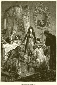 The Death of James II by English School