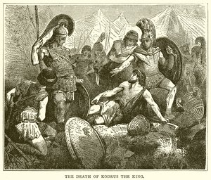 The Death of Kodrus the King by English School