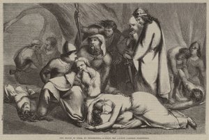 The Death of Lear, by Pickersgill, from the Recent Cartoon Exhibition by English School