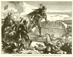 The Defence of Malta by the Knights of St. John against the Turks in 1565