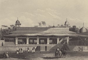 The Dewas Khan, or Hall of Audience, Palace of Delhi by English School
