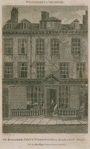 The Dirty Warehouse, residence in Leadenhall Street, London, of Nicholas Bentley, also known as Dirty Dick by English School