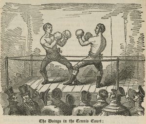The Doings in the Tennis Court by English School