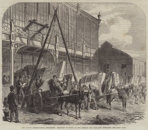 The Dublin International Exhibition, Delivery of Goods at the Foreign and Fine-Arts