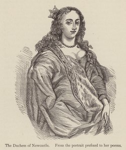 The Duchess of Newcastle, from the portrait prefixed to her poems