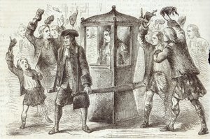 The Duke of Hamilton Going to the Scottish Parliament House by English School