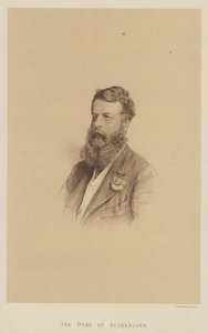 The Duke of Sutherland (litho) by English School