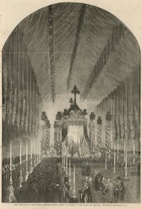 The Duke of Wellington lying in state by English School