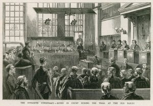 The Dynamite Conspiracy, Scene in Court During the Trial at the Old Bailey