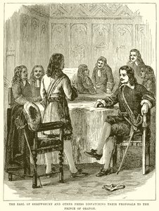 The Earl of Shrewsbury and other Peers dispatching their Proposals to the Prince of Orange