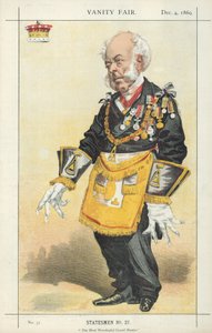 The Earl of Zetland, The Most Worshipful Grand Master, 4 December 1869, Vanity Fair Cartoon