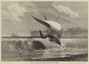 The East African Slave Trade, Destruction of a Dhow by English School