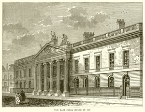 The East India House in 1803 by English School