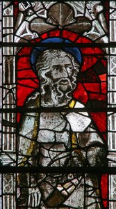 The East window depicting an Apostle by English School