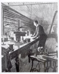 The Electric Light, Mr Edison in his Laboratory