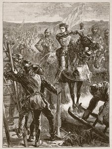 The English before Harfleur (Illustration from Cassell