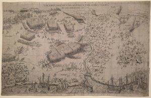 The English Victory Against the Scots at Muskelbroghe, 1547 by English School
