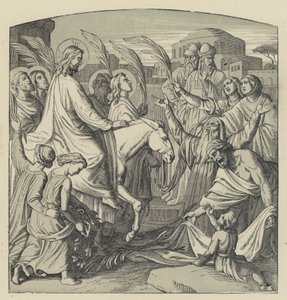 The Entry into Jerusalem (engraving) by English School