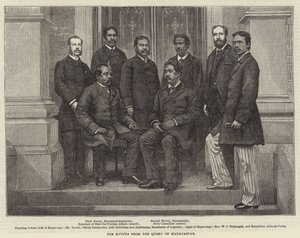 The Envoys from the Queen of Madagascar (engraving) by English School