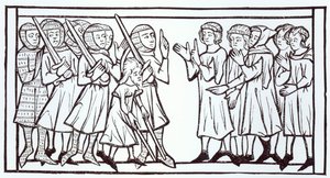The Envoys from the Soudan, Illustration from Science and Literature in the Middle Ages and the Renaissance, Written and Engraved by Paul Lacroix, 1878