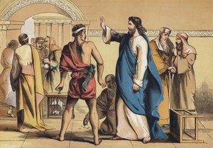 The Expulsion from the Temple by English School