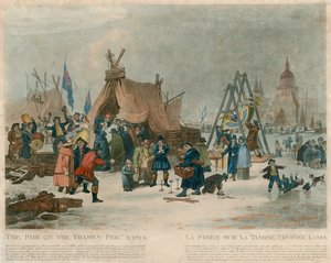 The Fair on the Thames, 4 February 1814 by English School