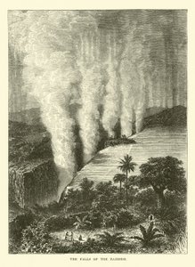The Falls of the Zambesi by English School