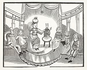 The Famous History of Tom Thumb, illustration from Chap-books of the Eighteenth Century by John Ashton, pub. 1882 by English School