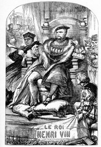 The Famous History of the Life of King Henry the Eighth - Illustration in Works complete by William Shakespeare 1866 by English School