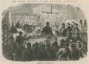 The Fenian Prisoners at the Bow Street Police Court by English School
