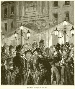 The First Gaslight in Pall Mall