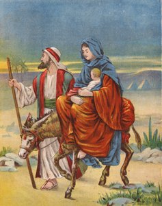 The Flight into Egypt by English School