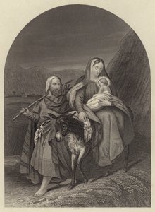 The Flight into Egypt by English School