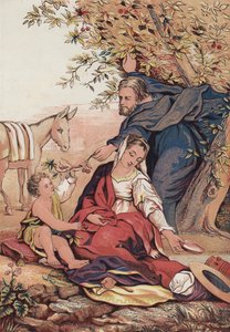 The Flight into Egypt by English School