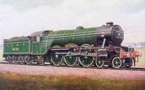 The Flying Scotsman of the London and North Eastern Railway, illustration from The Book of the Locomotive by G. Gibbard Jackson, published 1924