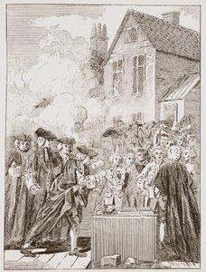 The Foundation Stone of Blackfriars Bridge, 1760 by English School